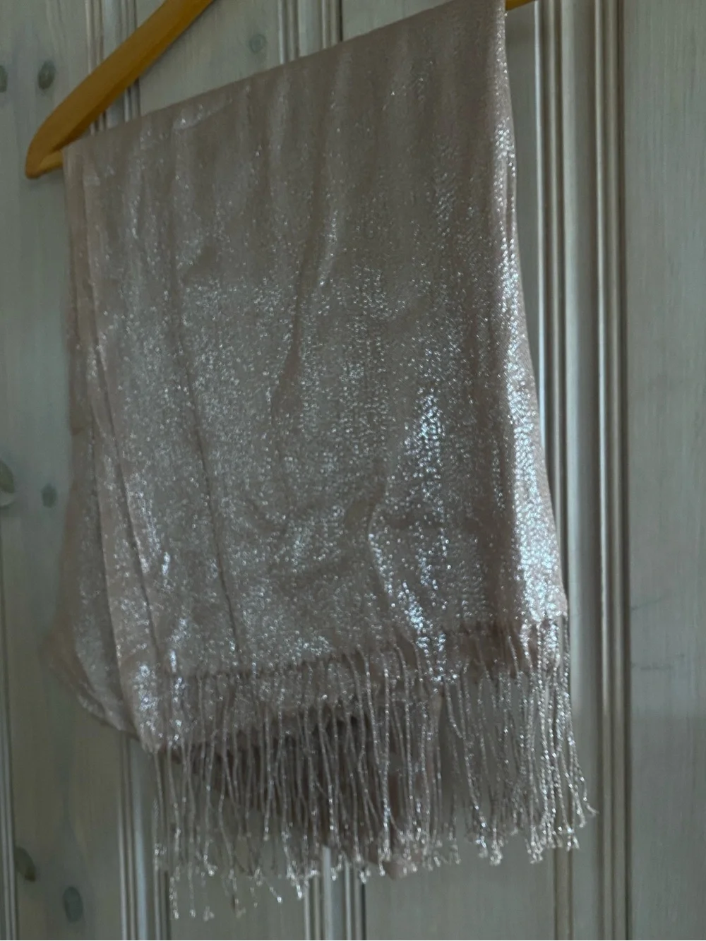 RonFoxi Rose Gold Sparkly Pashmina Shawl / Wrap